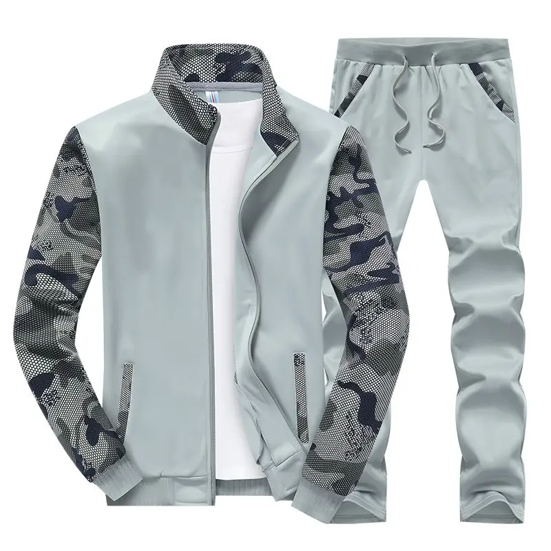 2026 Men's Camo Slim Fit Sports Suit Plus Size - Image 4