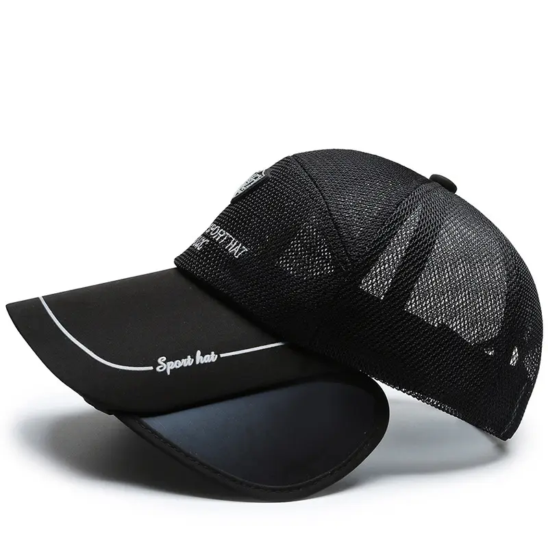 Men's Pink Mesh Baseball Cap with Brand Logo - Image 9