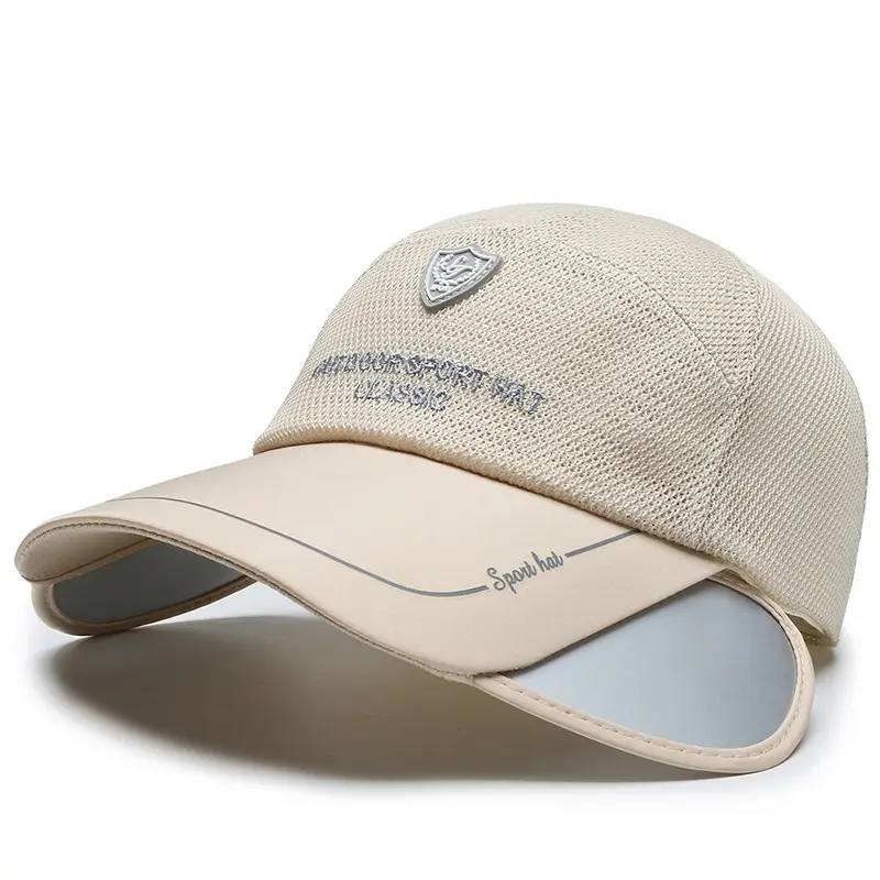 Men's Pink Mesh Baseball Cap with Brand Logo - Image 2