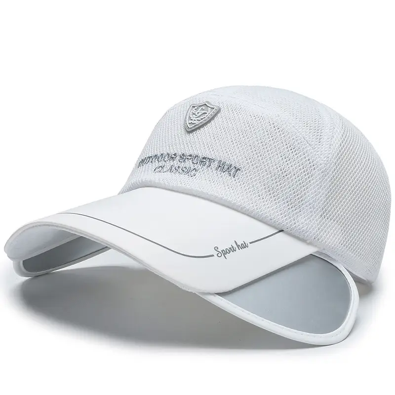Men's Pink Mesh Baseball Cap with Brand Logo - Image 4