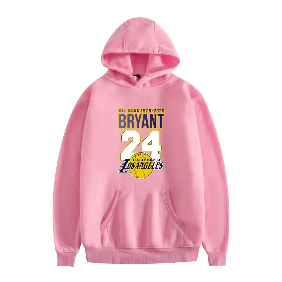 Lakers 24 Bigs Pink Hoodie for Men - Image 11