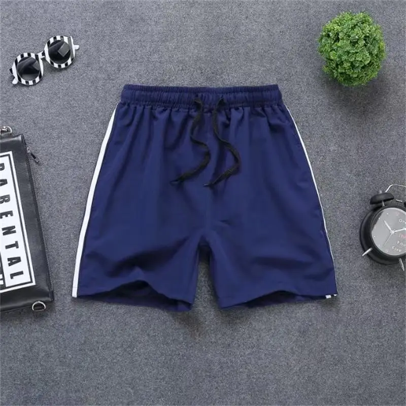 Men White 3-Strip Casual Shorts Summer Wear - Image 8