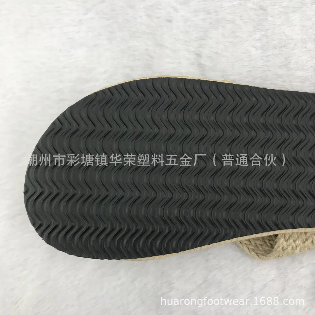 Hemp Rope Straw Woven Shoes Cross Strap Flops Flip-Flops Summer New Sandals Women's Outer Wear Non-Slip Flat Beach Shoes