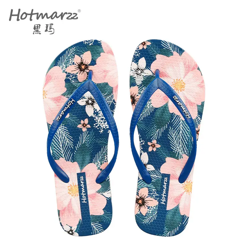 Hotmarzz Heima Women's Flip-Flops for Outer Wear Pvc Non-Slip Beach Flip-Flops Slippers