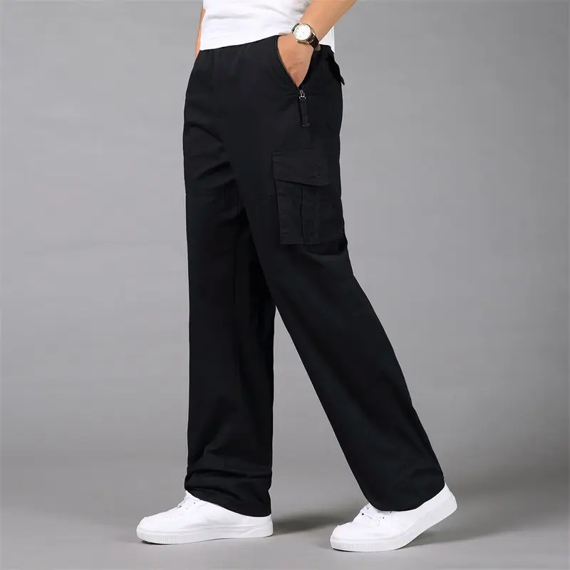 Men Olive Green Multi-Pocket Cargo Pants 2025 - Image 8