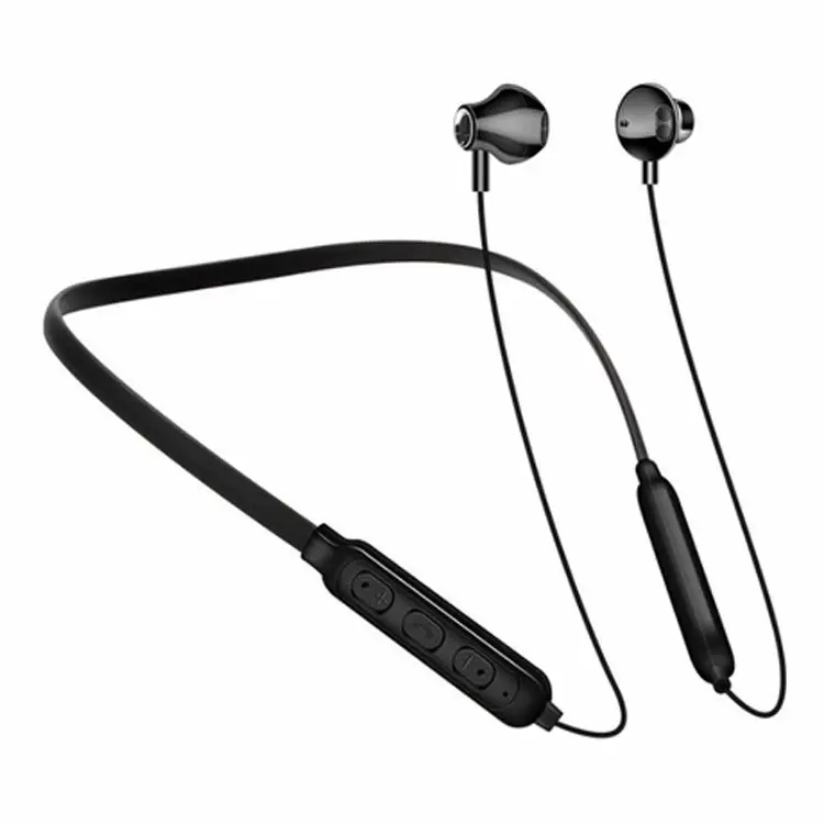 Neck-Mounted Bluetooth Headset Black 5.0 Ultra Long Standby