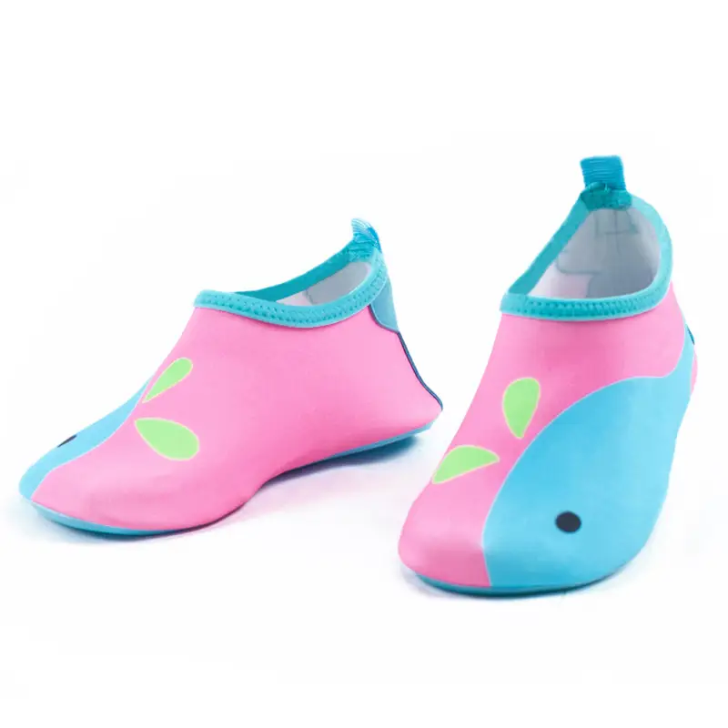 Pink Cartoon Baby Floor Socks for Swimming Indoor