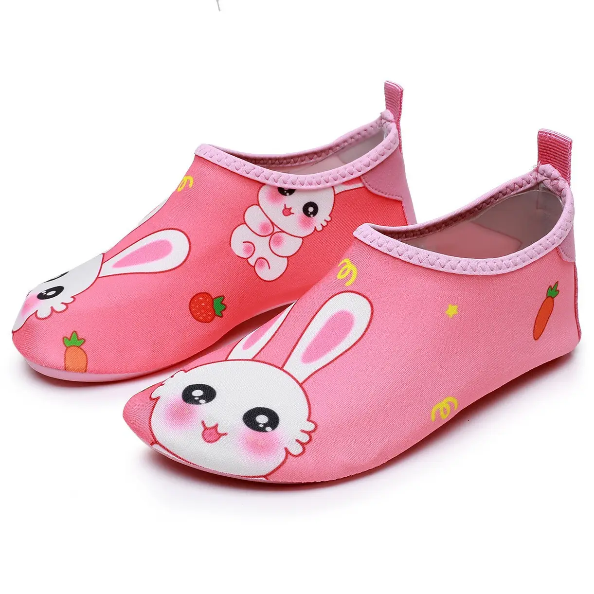 Pink Cartoon Baby Floor Socks for Swimming Indoor