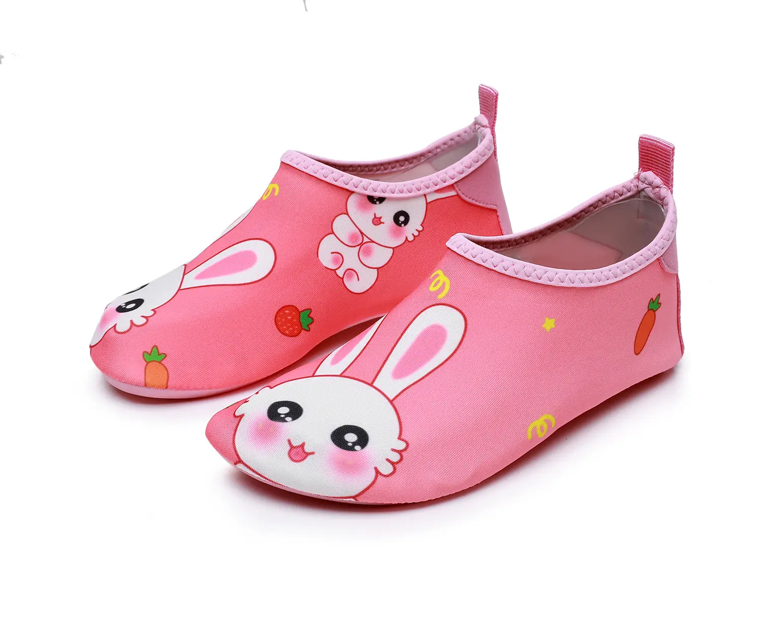 Pink Cartoon Baby Floor Socks for Swimming Indoor