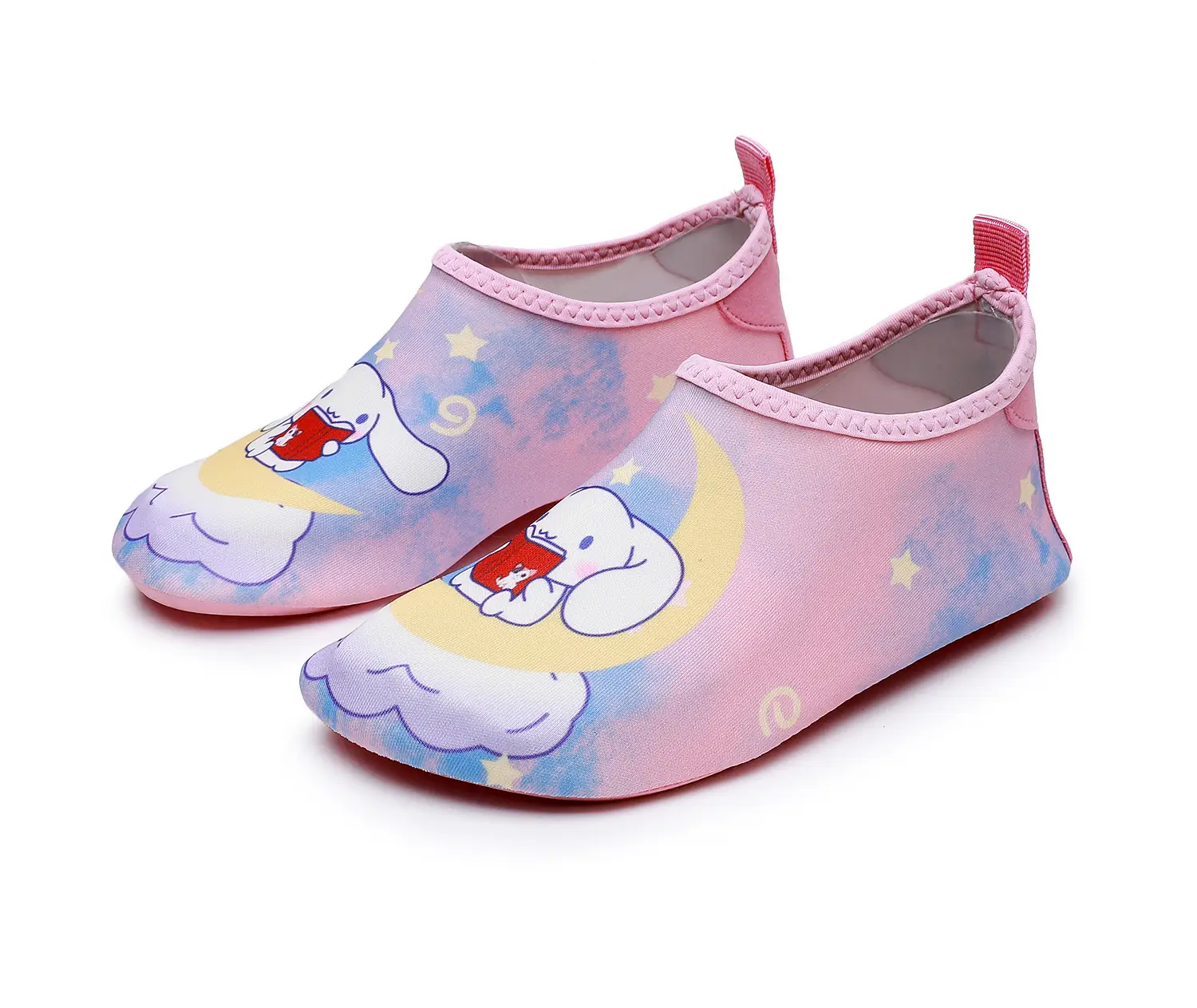 Pink Cartoon Baby Floor Socks for Swimming Indoor