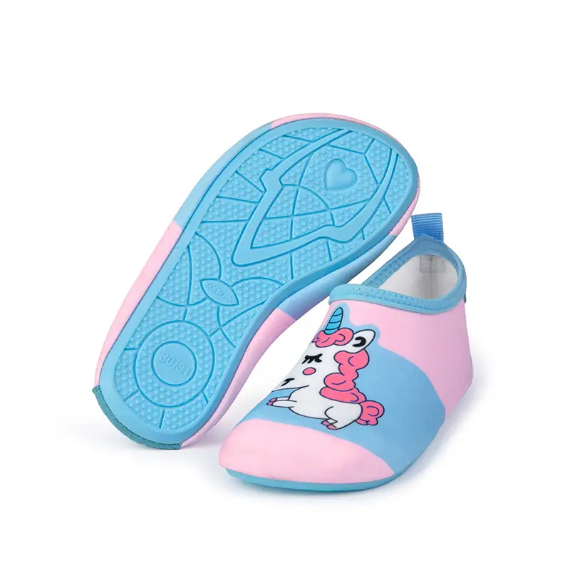 Pink Cartoon Baby Floor Socks for Swimming Indoor