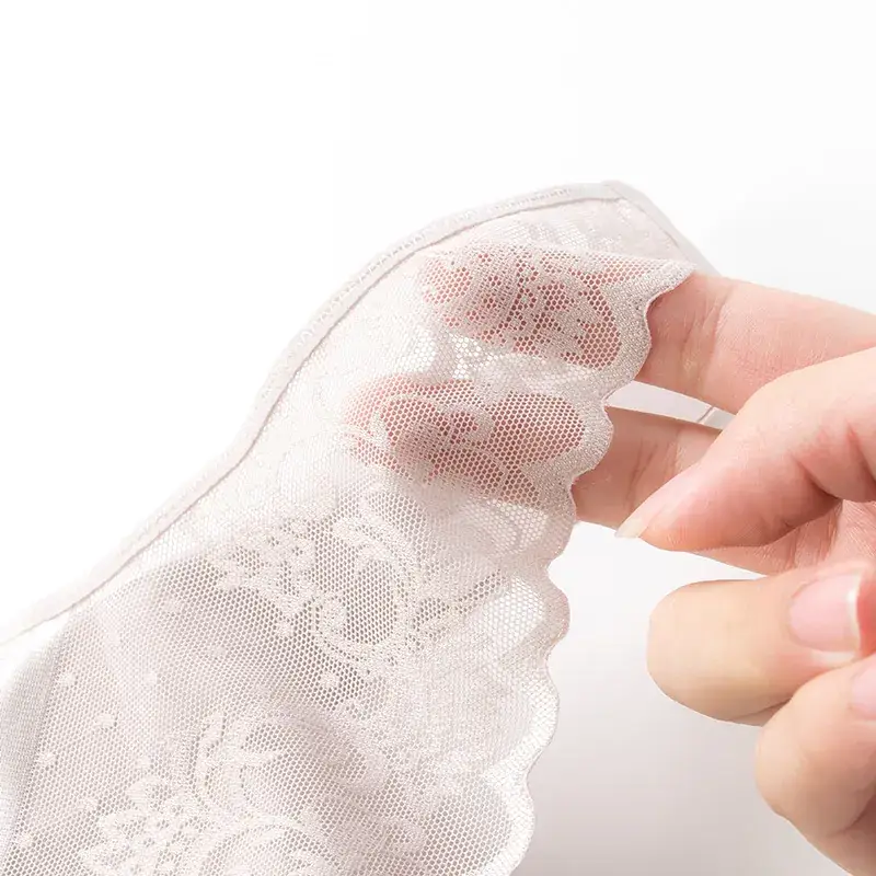 Japanese Lace Backless Sports Bra Large Size Breathable Full Cup One-Piece Women's Bra - Image 9