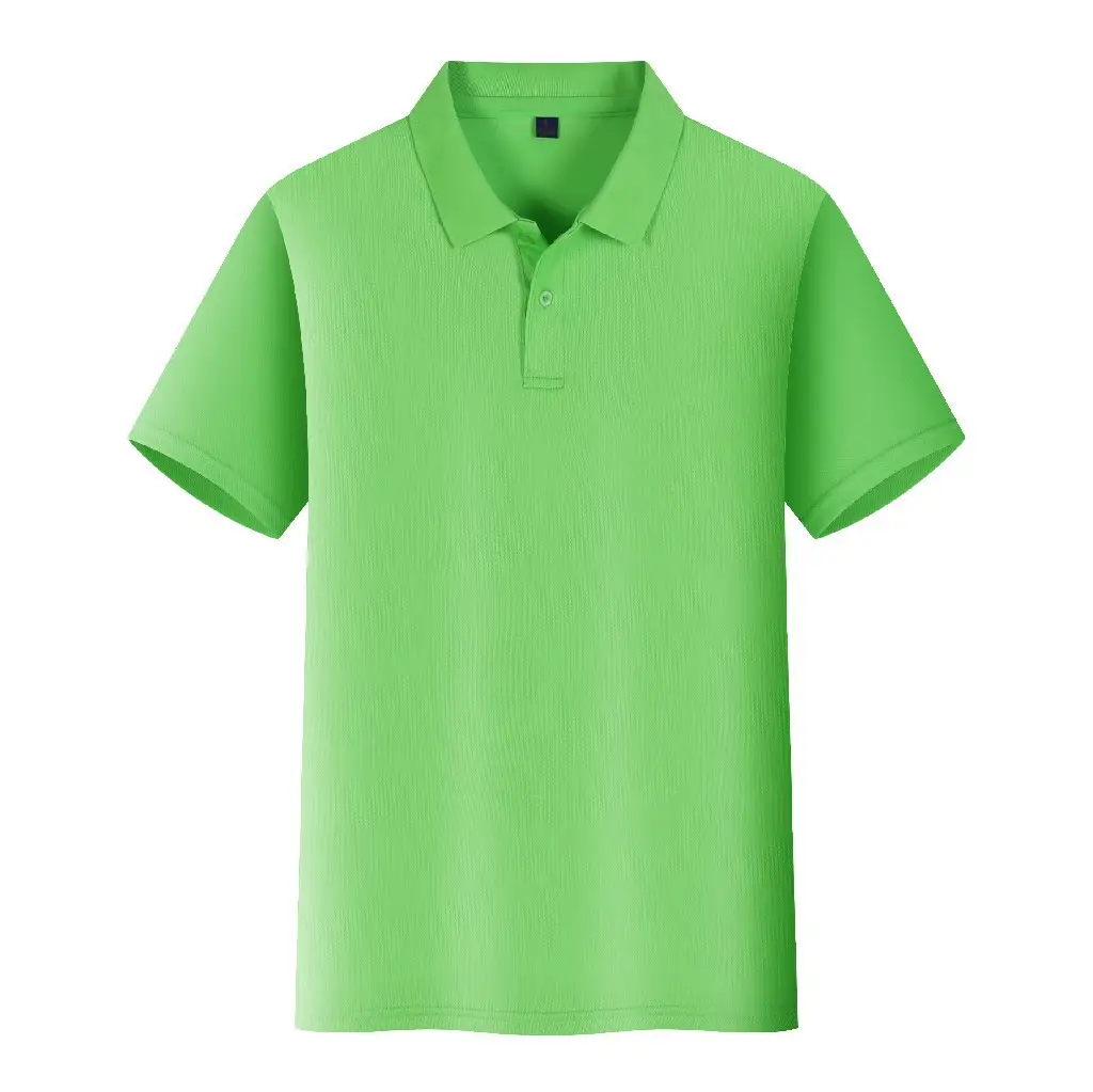 Men Navy Polo Shirt Short Sleeve Embroidered Cultural Advertising - Image 18