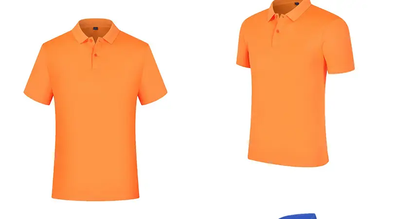 Men Navy Polo Shirt Short Sleeve Embroidered Cultural Advertising — feature 25
