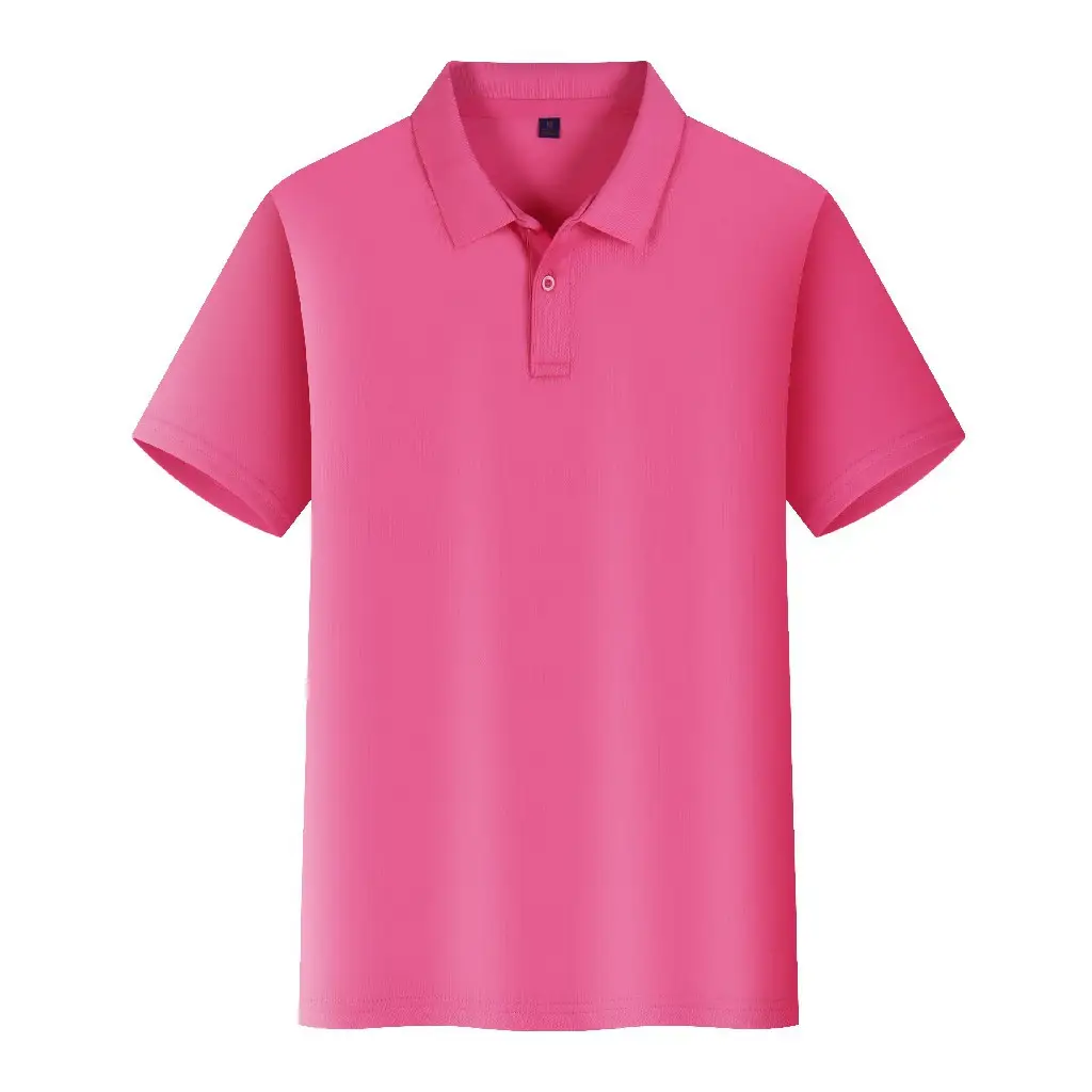 Men Navy Polo Shirt Short Sleeve Embroidered Cultural Advertising - Image 13
