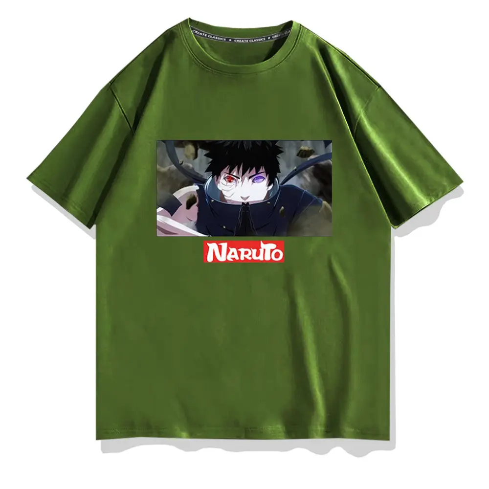 Naruto Men White Graphic T-Shirt Large
