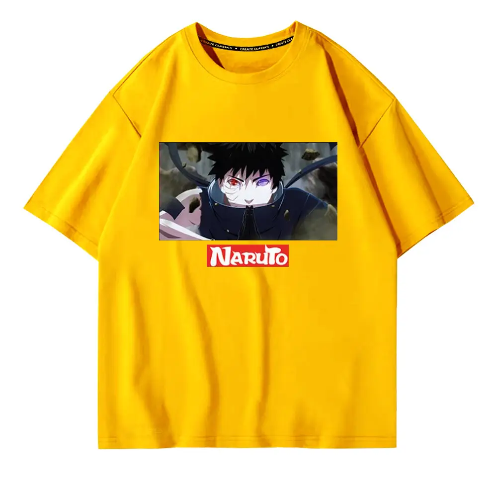Naruto Men White Graphic T-Shirt Large