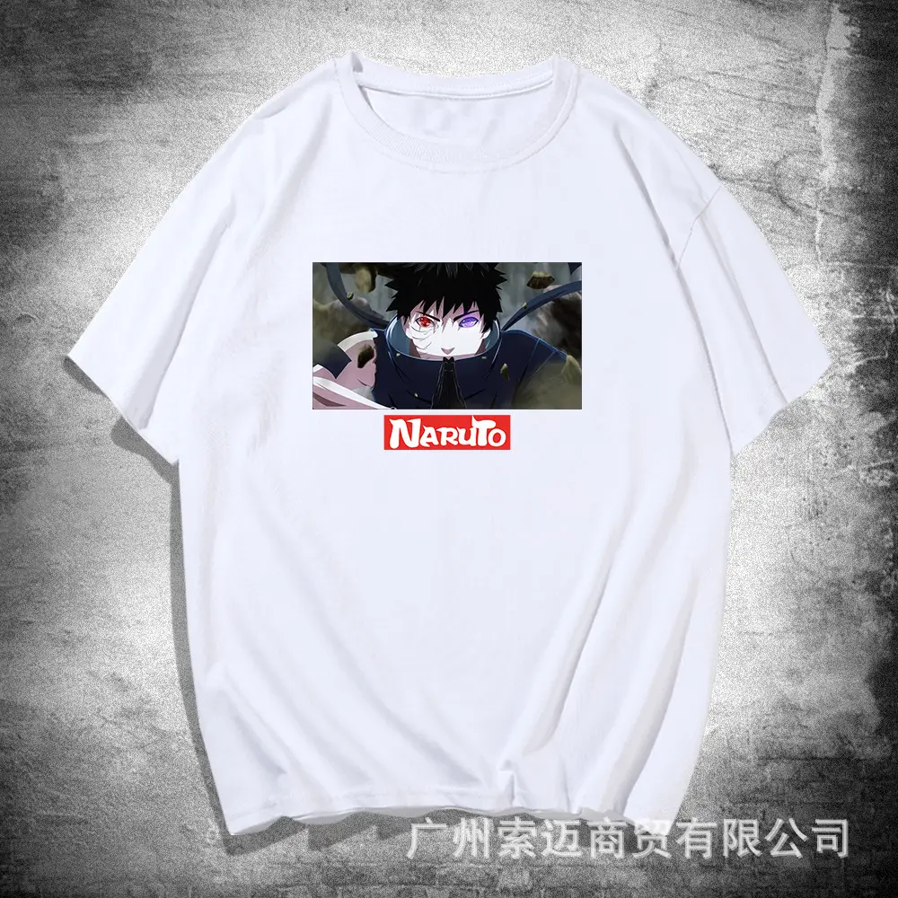 Naruto Men White Graphic T-Shirt Large