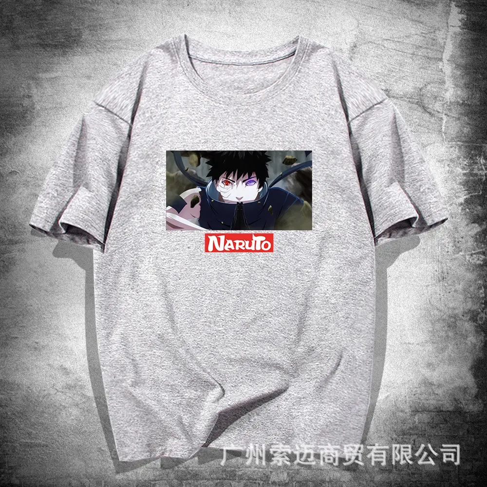 Naruto Men White Graphic T-Shirt Large