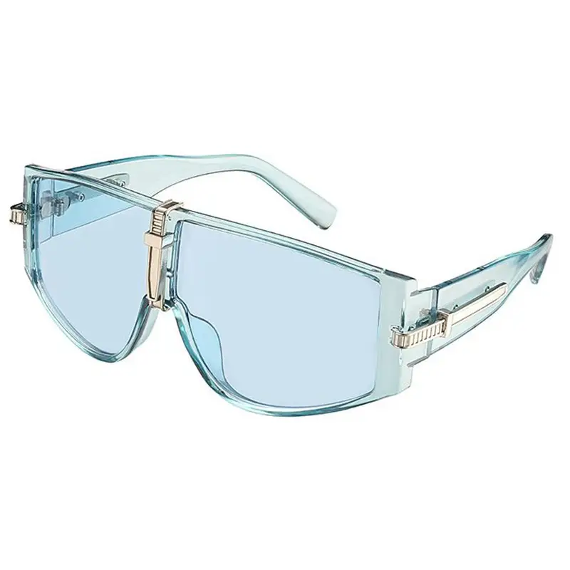 Women Anti-UV Sunglasses Orange Large Frame Korean Style