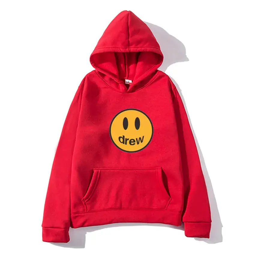 Men Navy Blue Smile Face Hoodie Sweatshirt - Image 16
