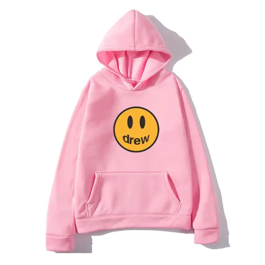 Men Navy Blue Smile Face Hoodie Sweatshirt - Image 11