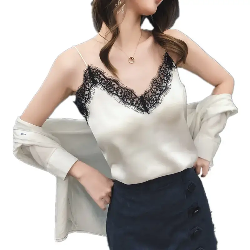 Women's Summer Lace Camisole V-Neck Vest - Image 9