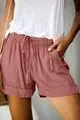 Women Light Blue High Waist Casual Shorts 2025 - Image 14