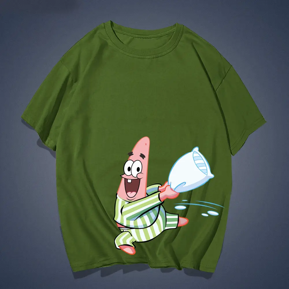 Red Cartoon Baby T-Shirt for Men Women Summer Cotton Loose Fit - Image 14