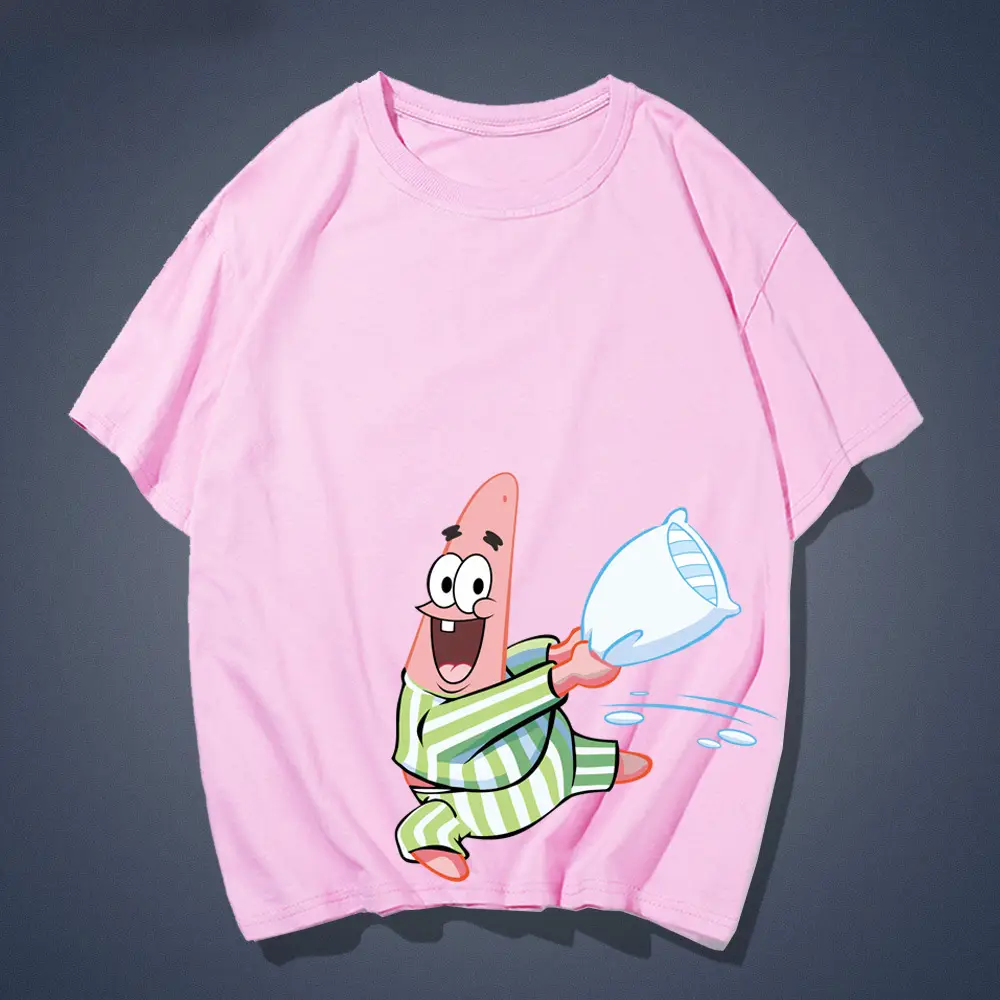 Red Cartoon Baby T-Shirt for Men Women Summer Cotton Loose Fit - Image 16