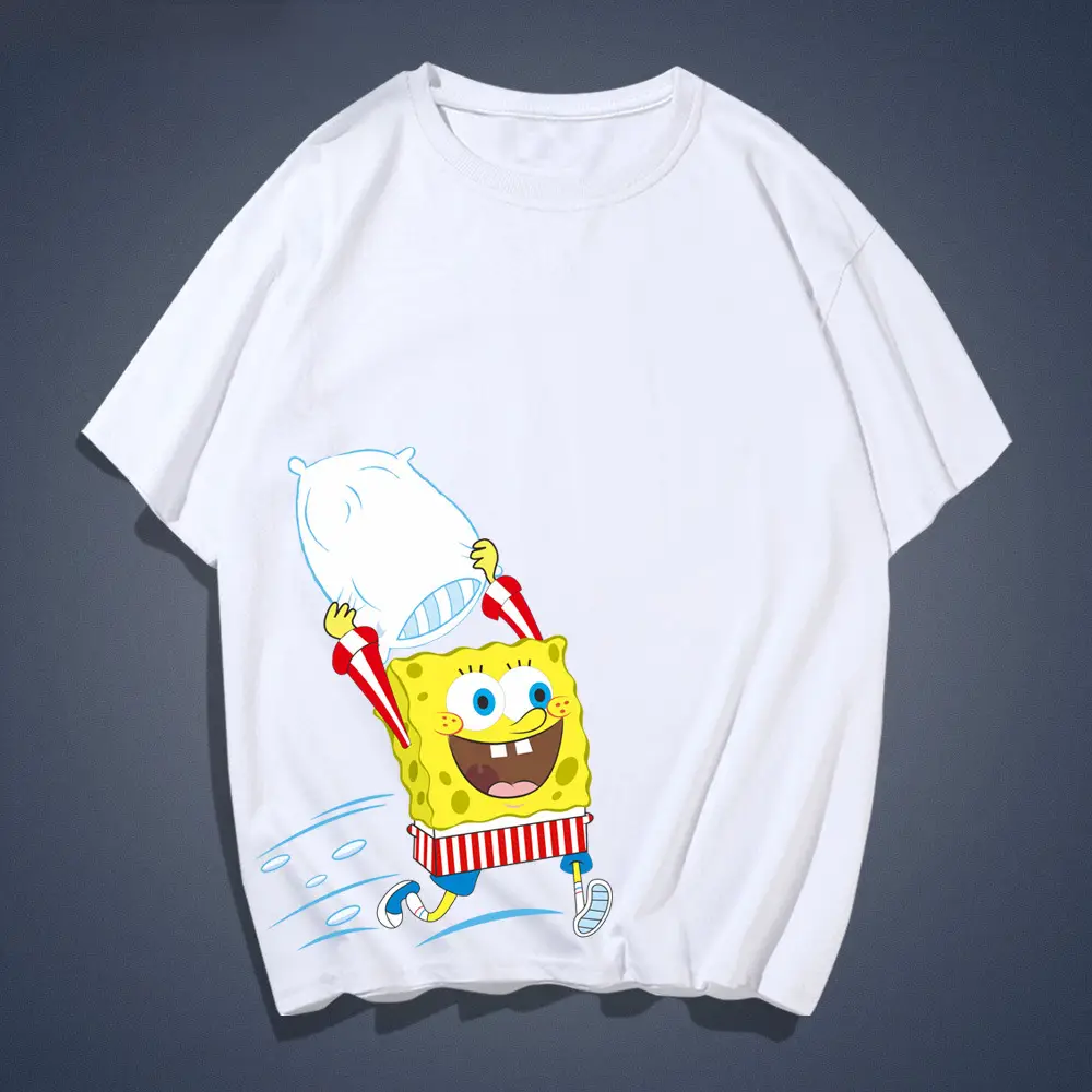 Red Cartoon Baby T-Shirt for Men Women Summer Cotton Loose Fit - Image 2