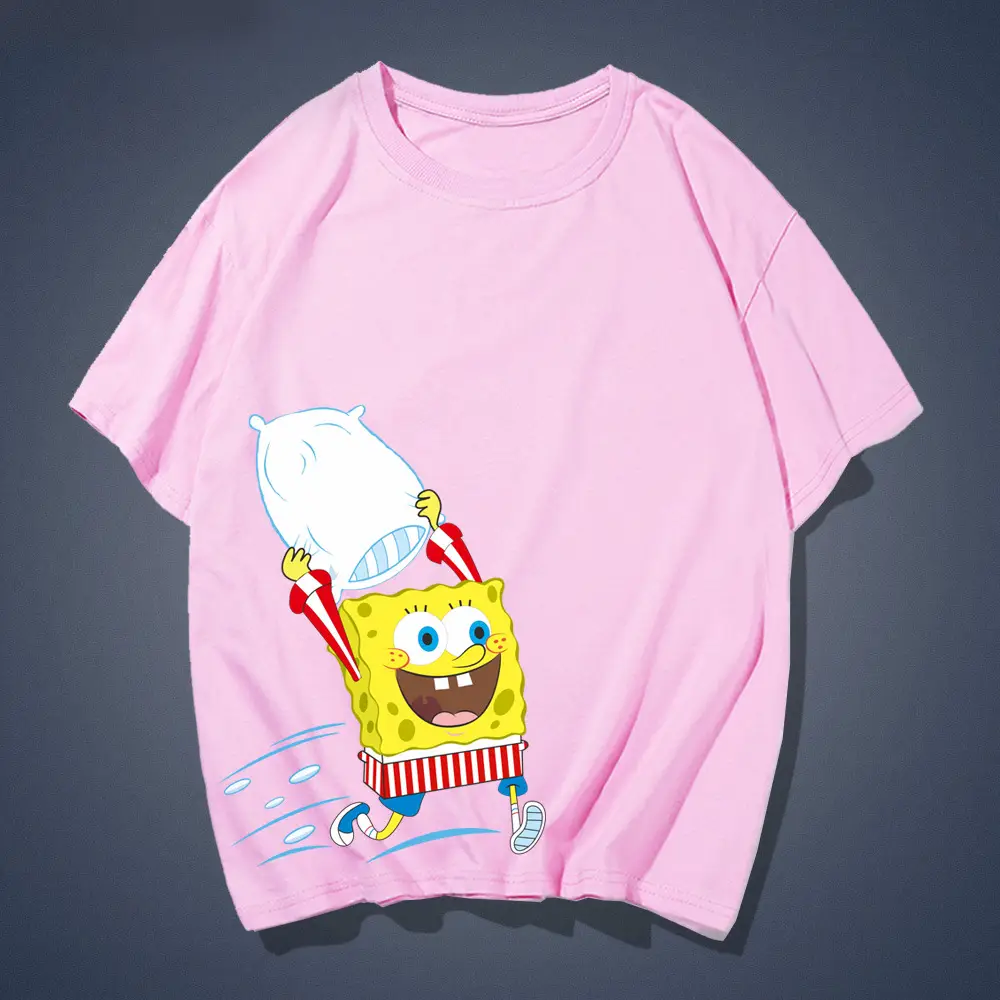 Red Cartoon Baby T-Shirt for Men Women Summer Cotton Loose Fit - Image 8