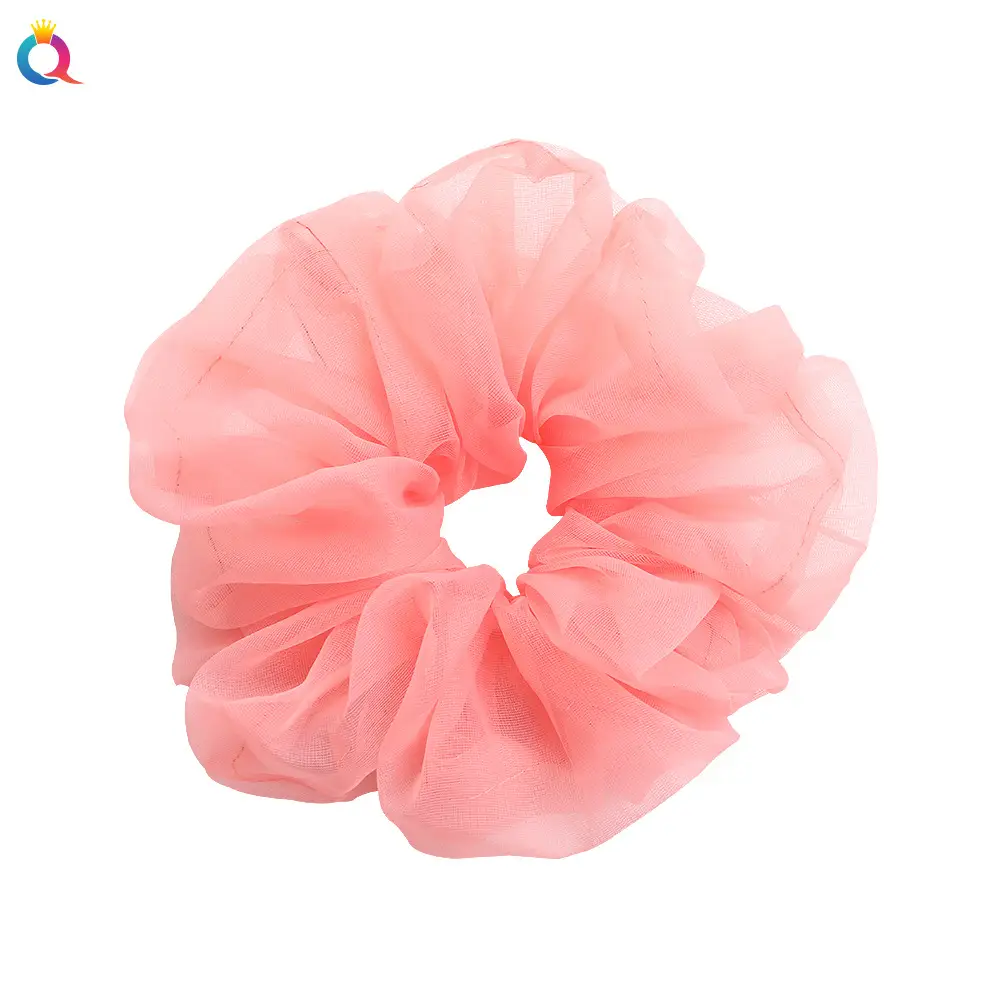 Purple Organza Hair Scrunchie Large Size - Image 16