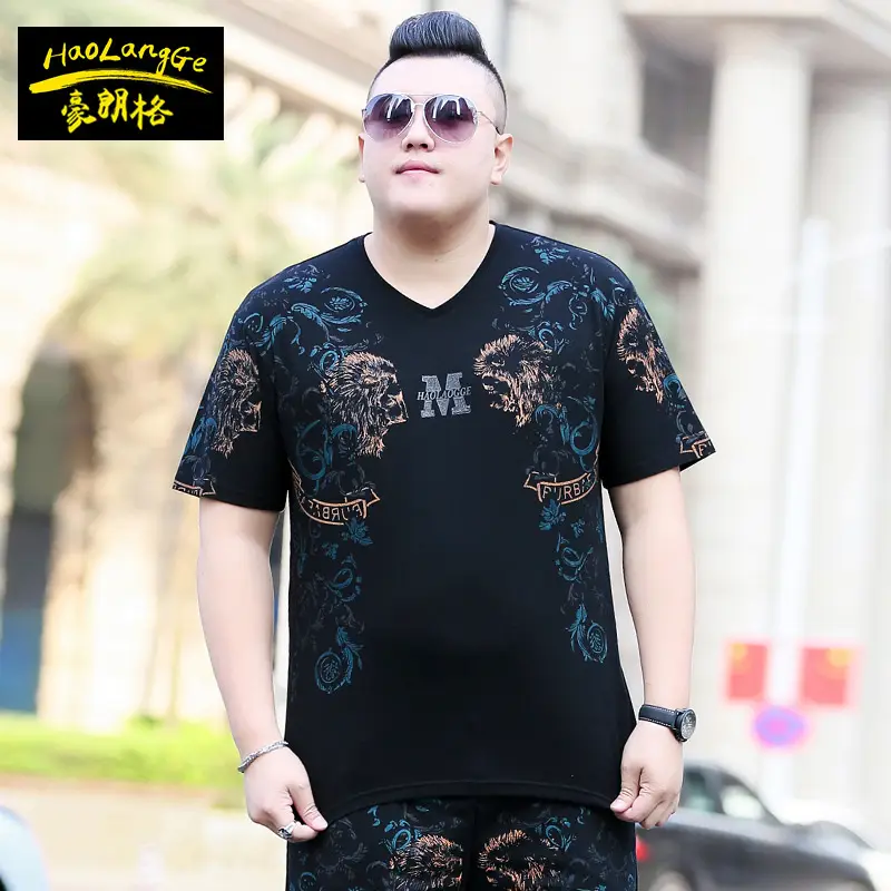 Fatty Men Printed Black T-Shirt Extra Large - Image 2