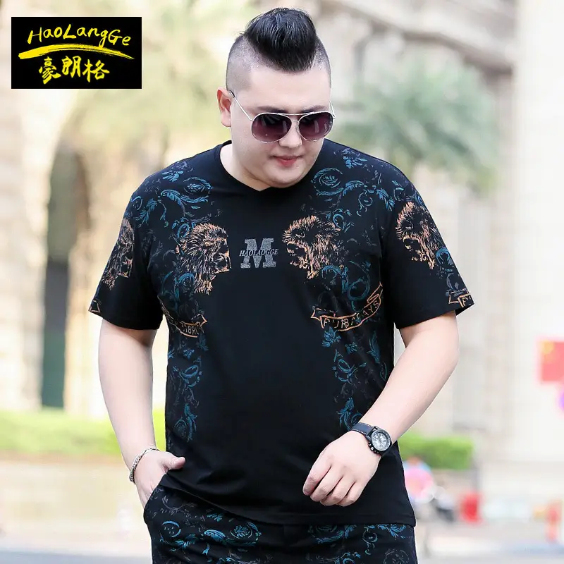 Fatty Men Printed Black T-Shirt Extra Large - Image 3