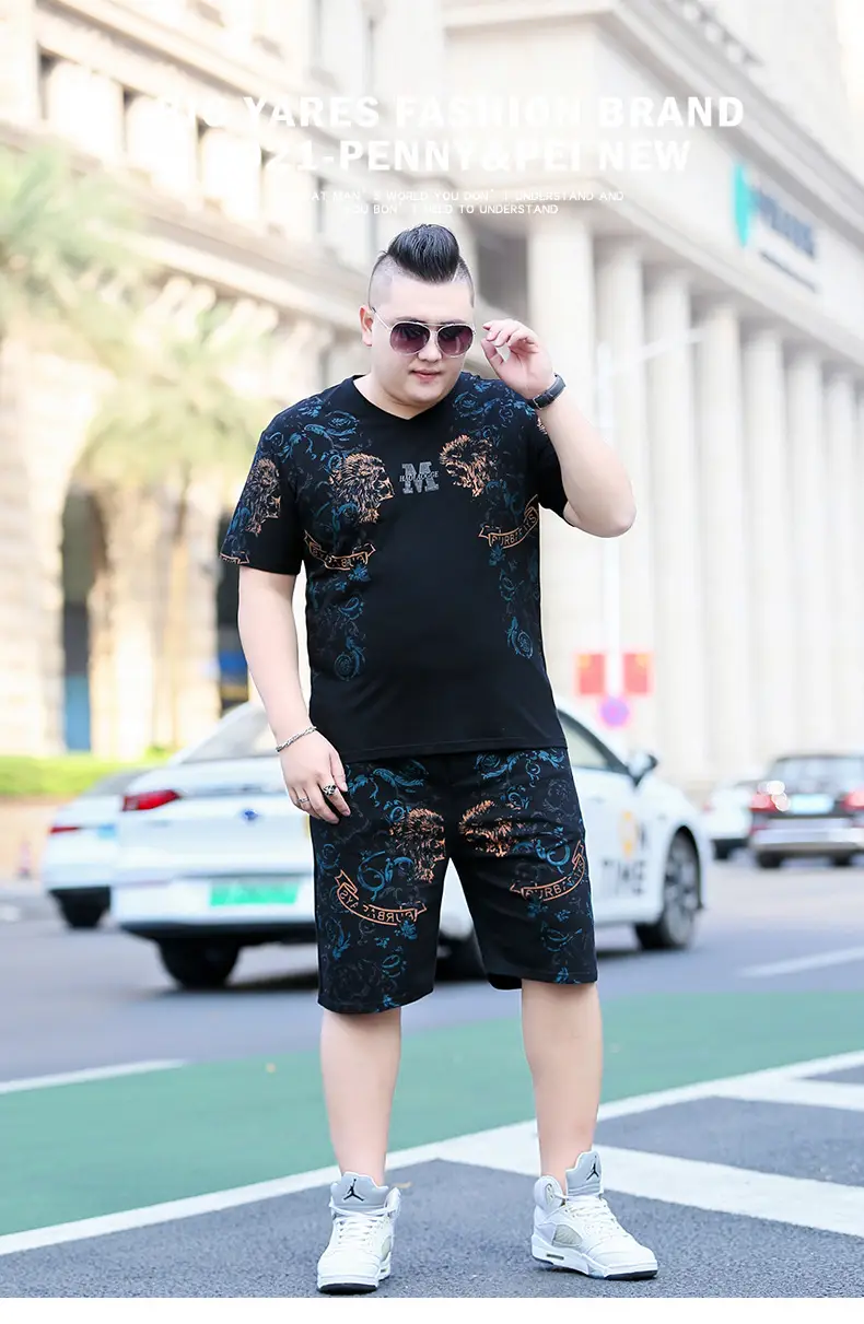 Fatty Men Printed Black T-Shirt Extra Large — feature 2