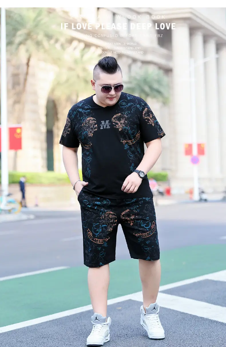 Fatty Men Printed Black T-Shirt Extra Large — feature 5