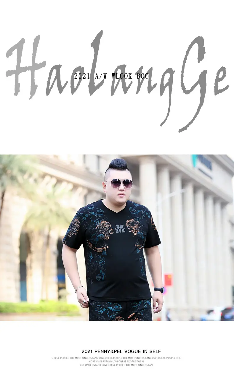 Fatty Men Printed Black T-Shirt Extra Large — feature 6