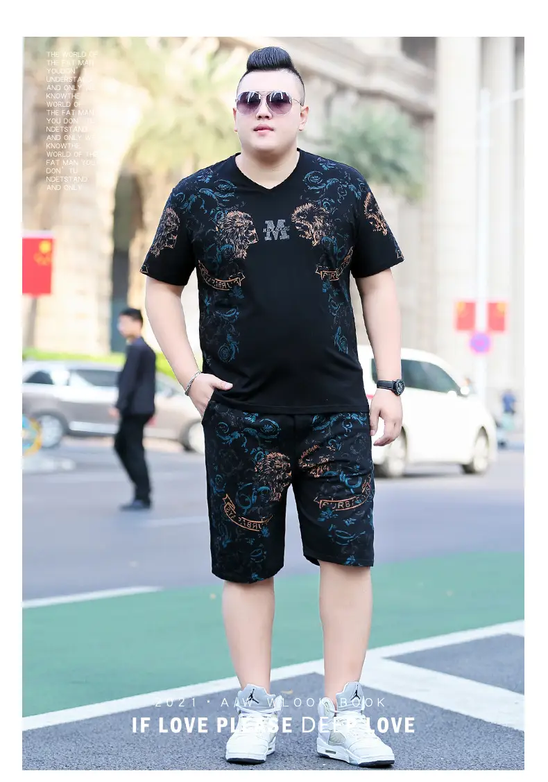 Fatty Men Printed Black T-Shirt Extra Large — feature 7