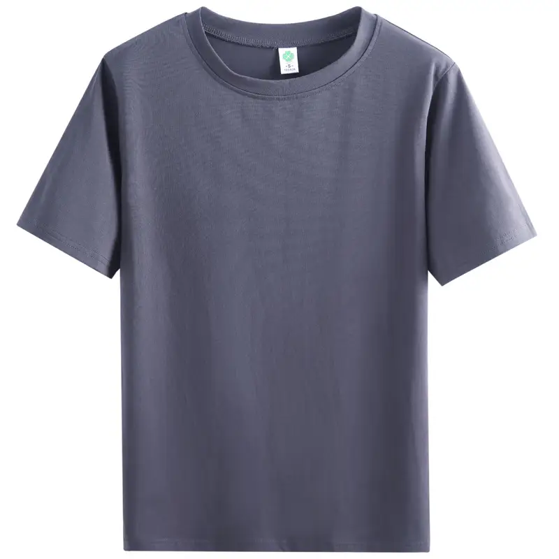 Women 95Cotton Round Neck T-Shirt Purple Loose Summer - Image 8