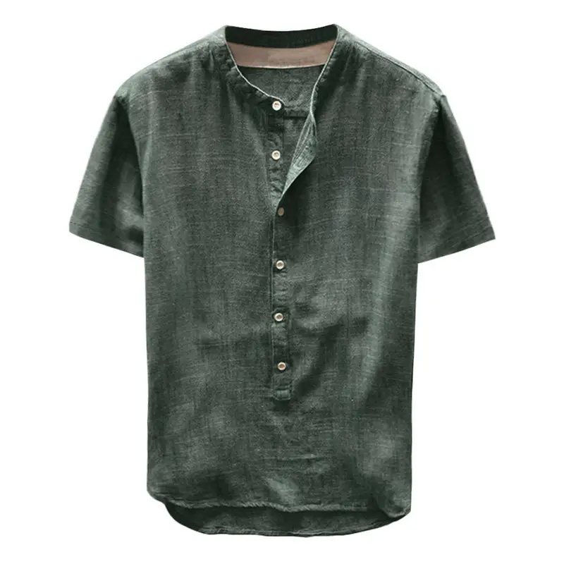 Men Cotton Casual Short Sleeve T-Shirt 2019 - Image 5