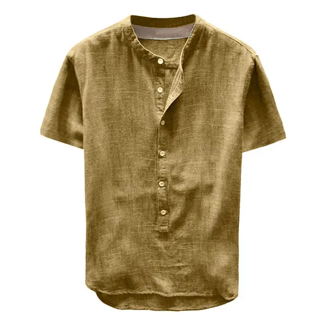 Men Cotton Casual Short Sleeve T-Shirt 2019 - Image 6