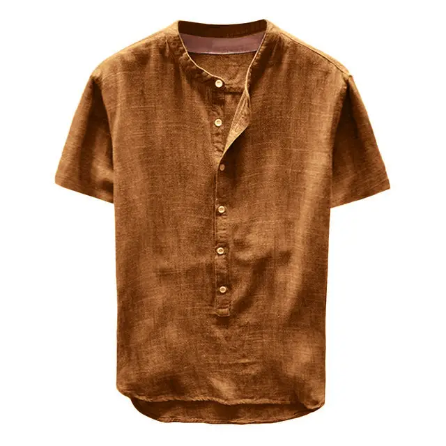 Men Cotton Casual Short Sleeve T-Shirt 2019 - Image 2