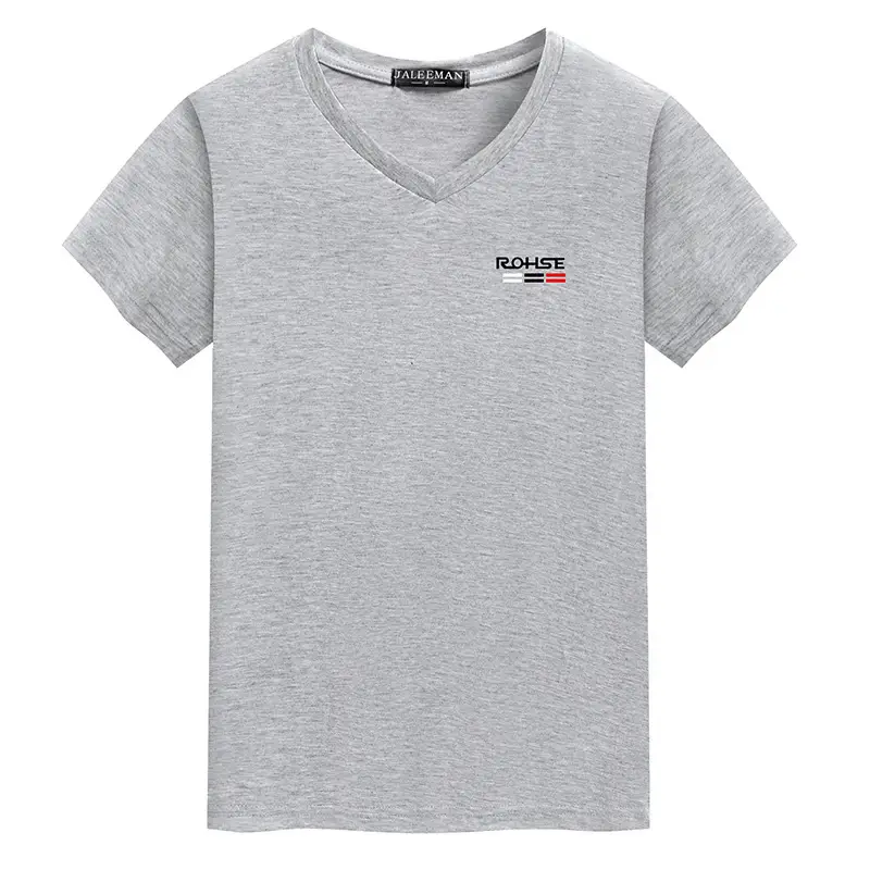 Korean Slim Fit Chicken Heart V-Neck T-Shirt Black - Image 10