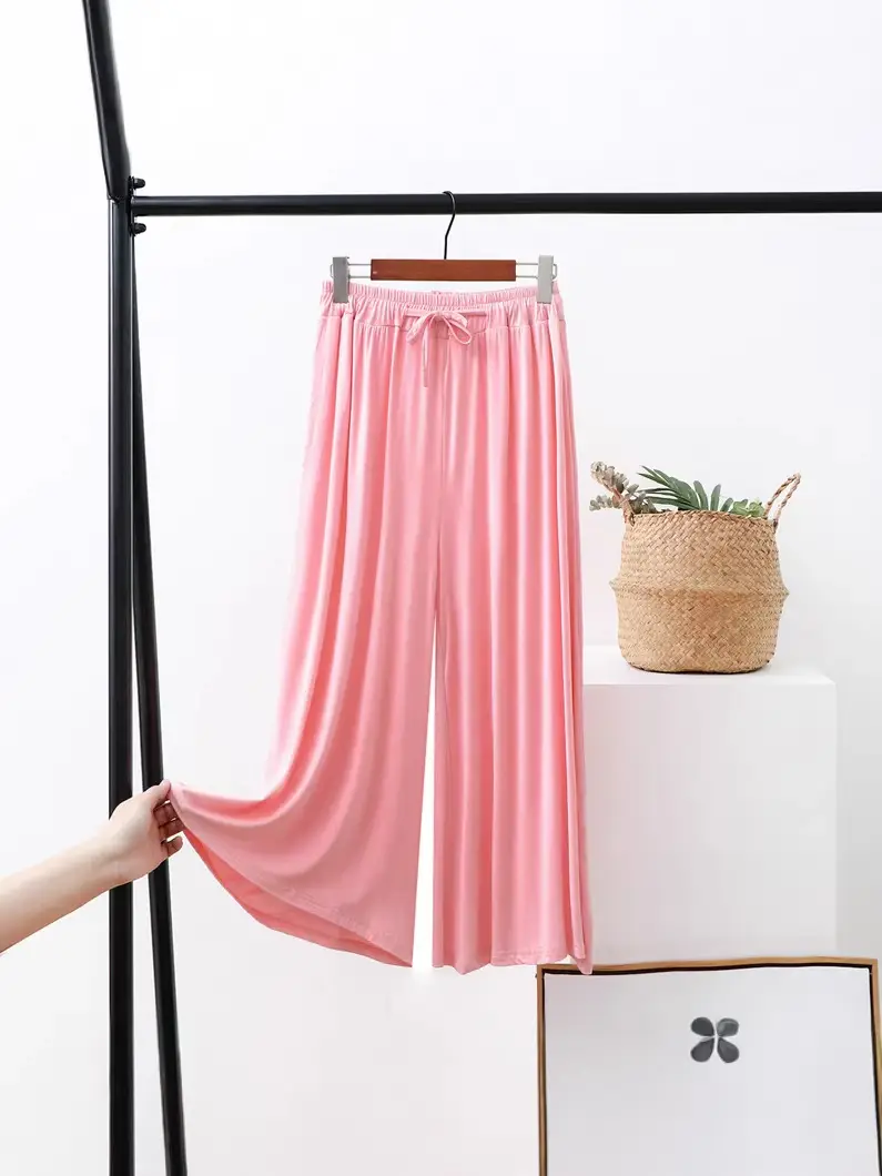 Women's Draped Modal Wide Leg Pants Large - Image 12