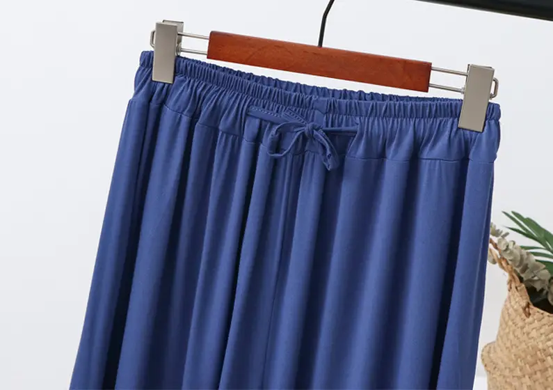 Women's Draped Modal Wide Leg Pants Large — feature 22