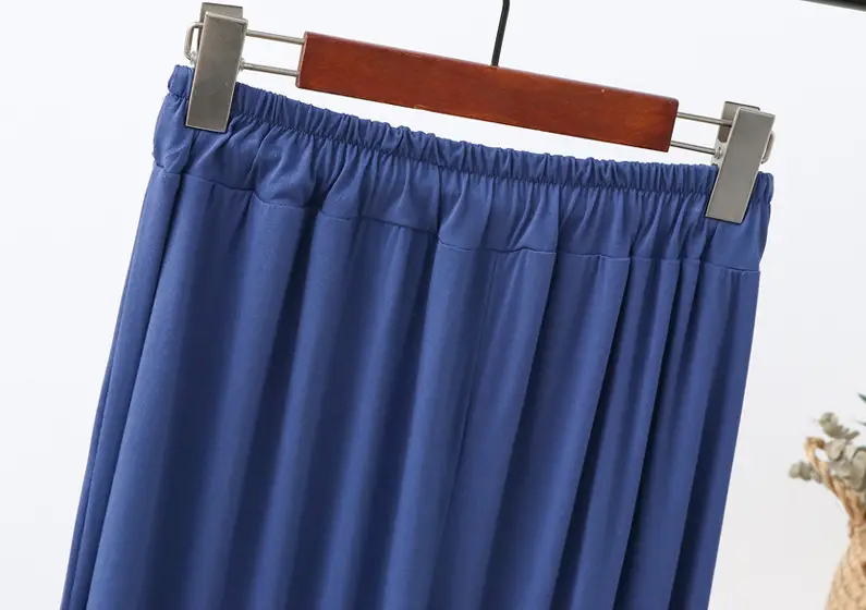 Women's Draped Modal Wide Leg Pants Large — feature 24