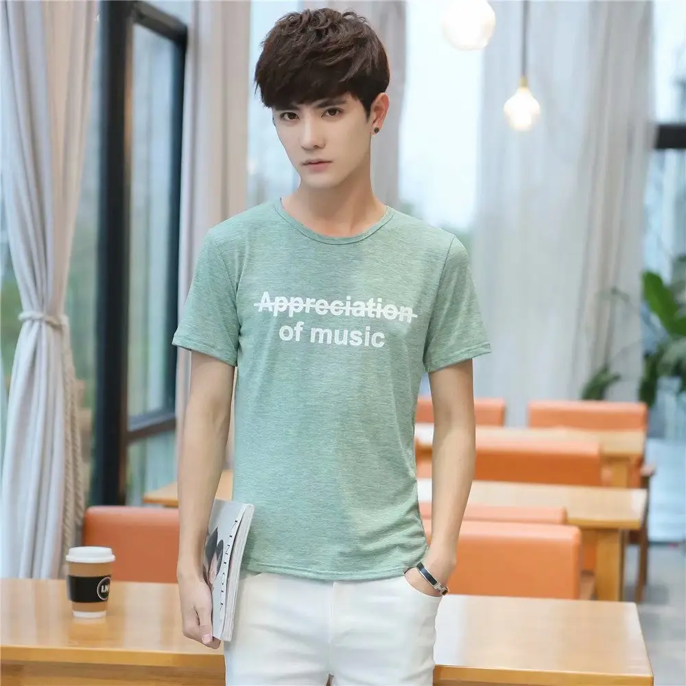 Men Printed White T-Shirt with Hand Design Summer Wear - Image 7