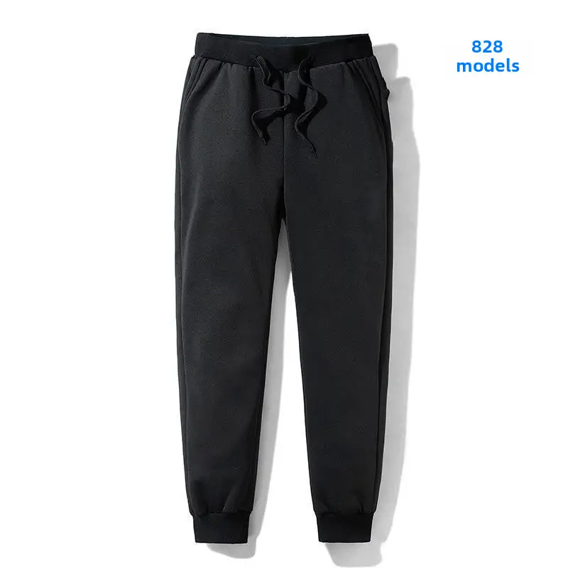 Men's Fleece Lined Sweatpants Winter Thickened Ankle Length - Image 13