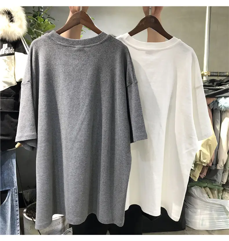 Women Grey Michael B. Scott T-Shirt 2025 New Summer Korean Style — feature 3